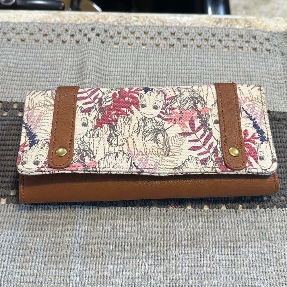 Loungefly Marvel Groot Brown Leather Wallet